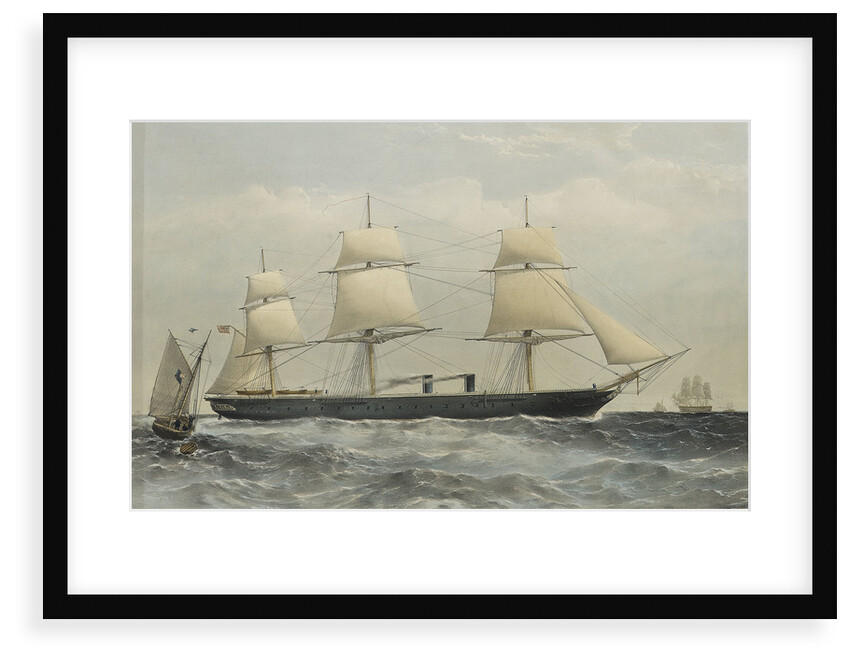 Iron cased screw steam frigate HMS 'Warrior' by Thomas Goldsworth Dutton