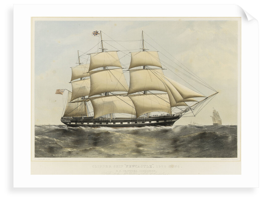 Clipper ship 'Newcastle' by Thomas Goldsworth Dutton