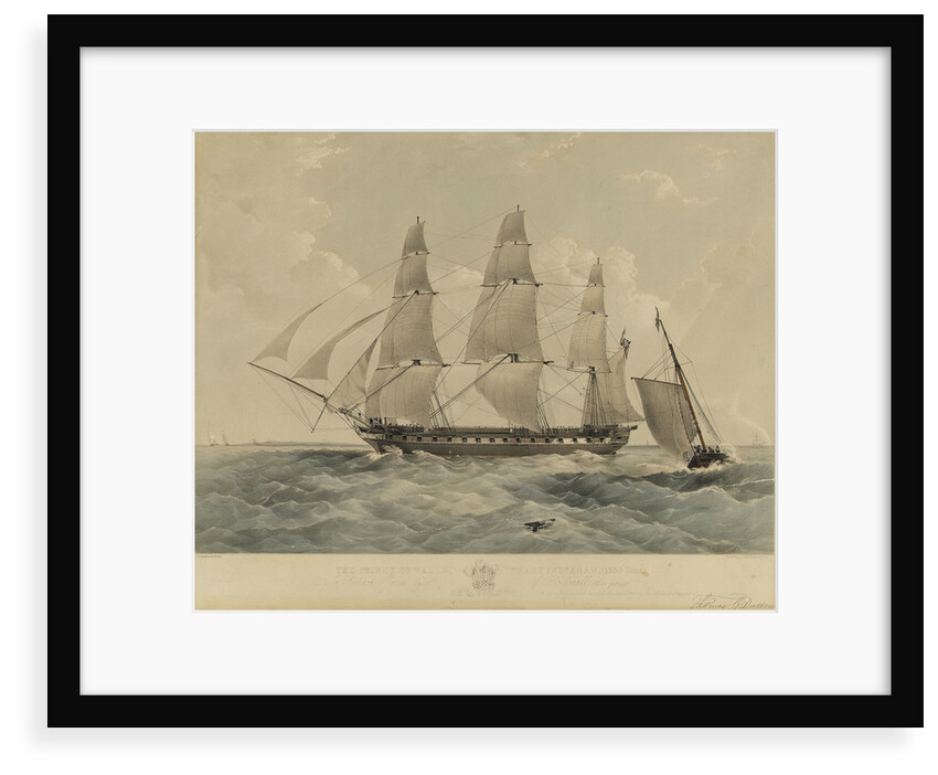 The East Indiaman 'Prince of Wales' by Thomas Goldsworth Dutton