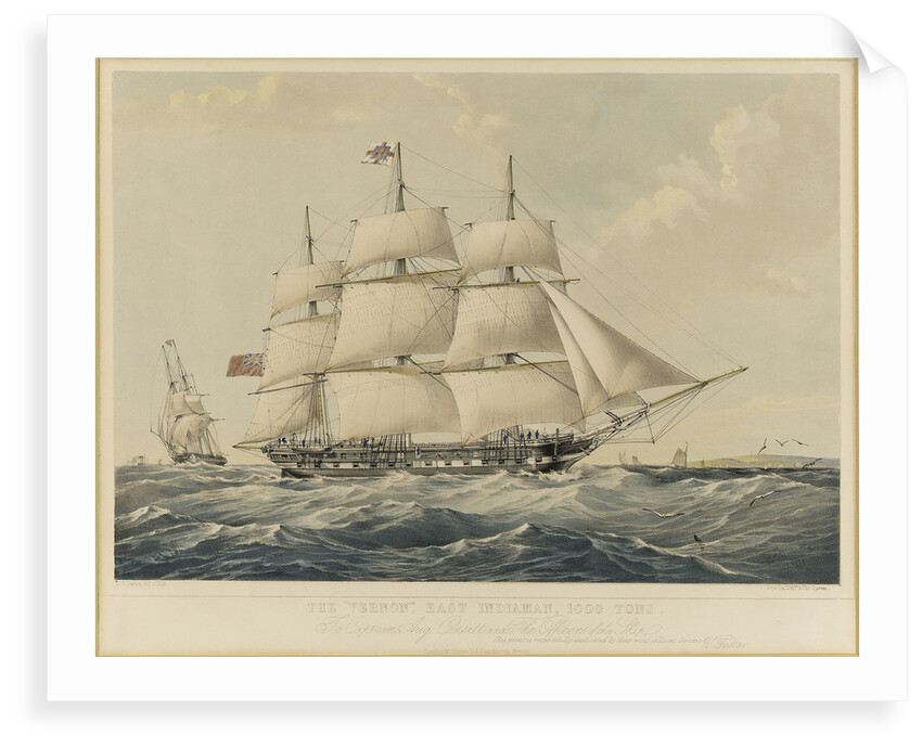 The East Indiaman 'Vernon' by Thomas Goldsworth Dutton