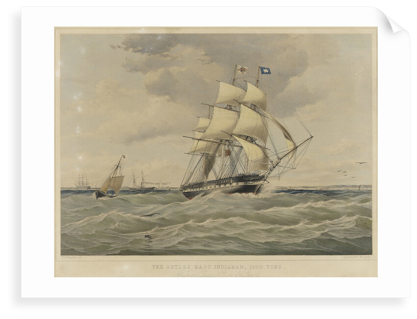The East Indiaman 'Sutlej' by Thomas Goldsworth Dutton