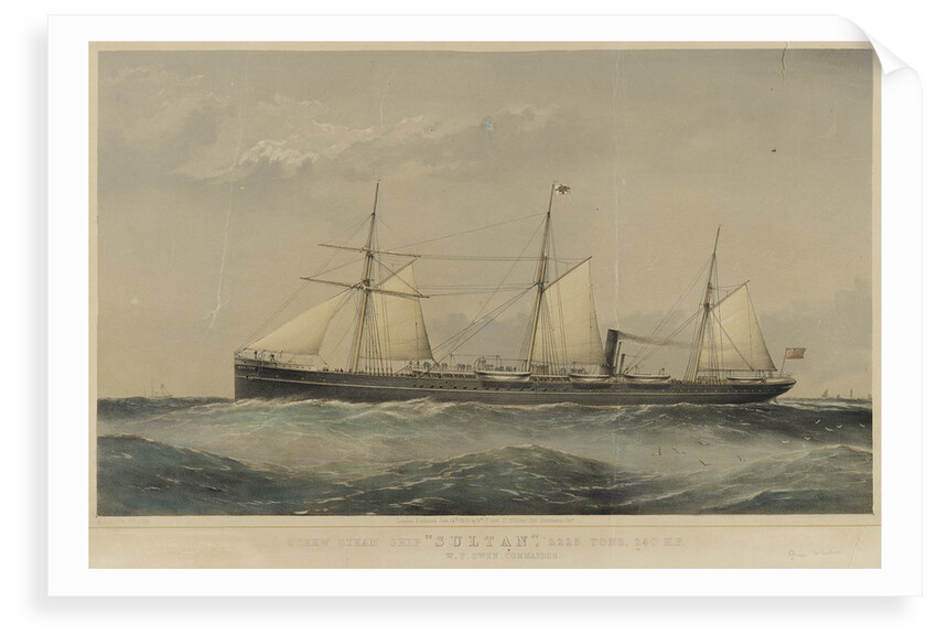 Screw steam ship 'Sultan' by Thomas Goldsworth Dutton