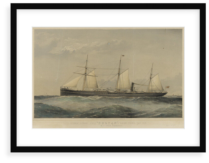 Screw steam ship 'Sultan' by Thomas Goldsworth Dutton