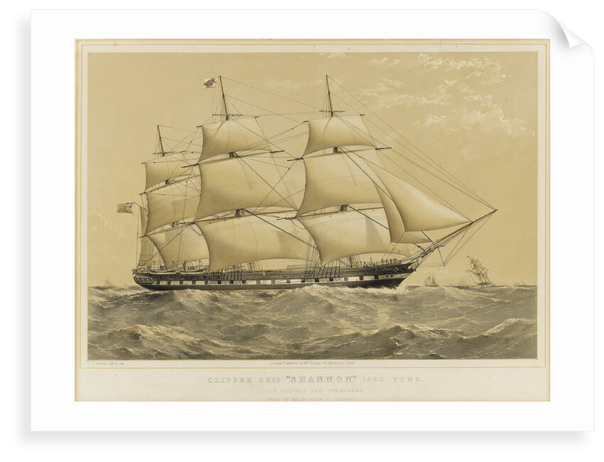 Clipper Ship 'Shannon' by Thomas Goldsworth Dutton