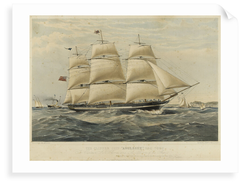 Clipper ship 'Anglesey' by Thomas Goldsworth Dutton