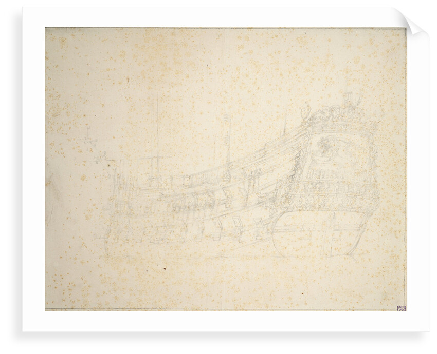 Portrait of the 'Eendracht' by Willem van de Velde the Elder