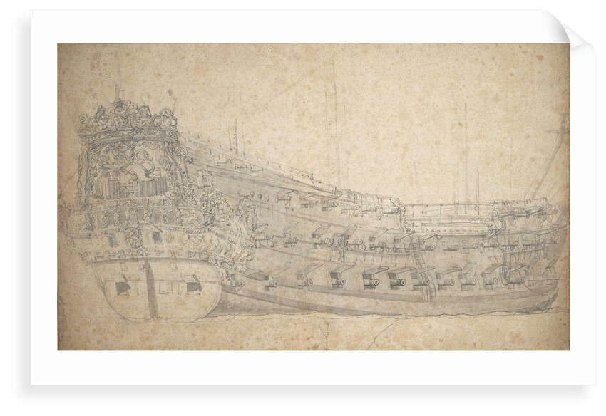 Portrait of the 'Eendracht' by Willem van de Velde the Elder