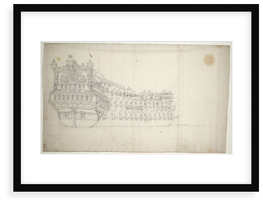 Portrait of the 'Superbe'? by Willem van de Velde the Elder