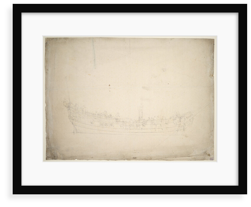 Portrait of the 'Portsmouth' by Willem Van de Velde the Younger