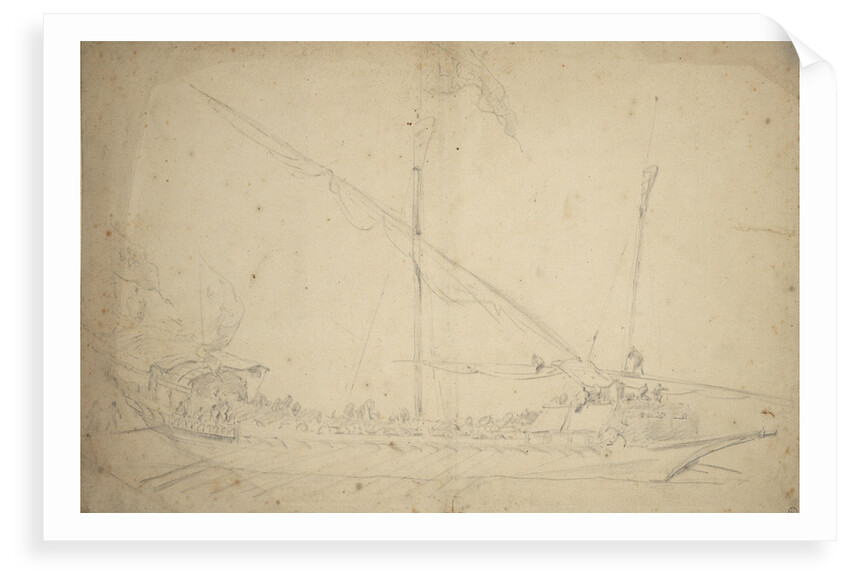 A Maltese galley by Willem Van de Velde the Younger