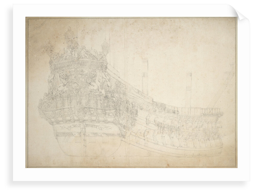 Portrait of the 'Zeven Provincien' by Willem van de Velde the Elder
