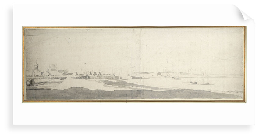 View of Sheerness? by Willem van de Velde the Elder