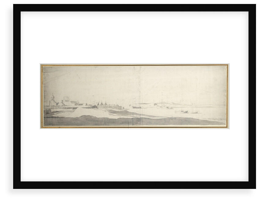 View of Sheerness? by Willem van de Velde the Elder