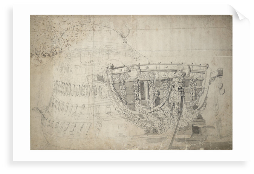 Portrait of the 'Windsor Castle' by Willem van de Velde the Elder