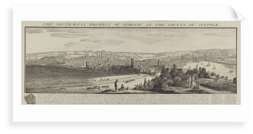 The South-West Prospect of Ipswich, in the County of Suffolk by Samuel Buck; Nathaniel Buck