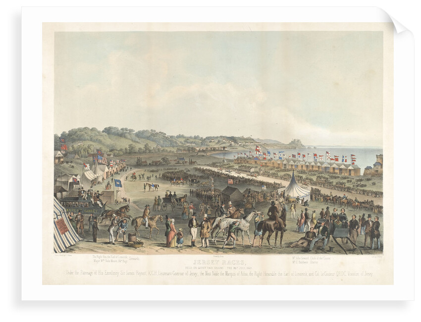 Jersey Races held on Gorey Race Ground the 25 July 1849 by P.J. Ouless