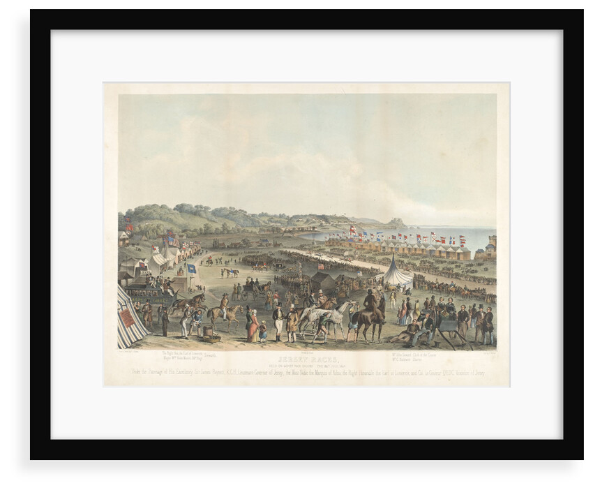 Jersey Races held on Gorey Race Ground the 25 July 1849 by P.J. Ouless
