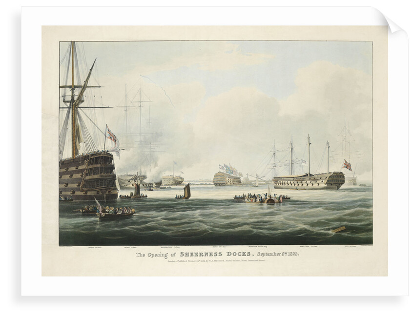 The opening of Sheerness docks, 5 September 1823 by William John Huggins