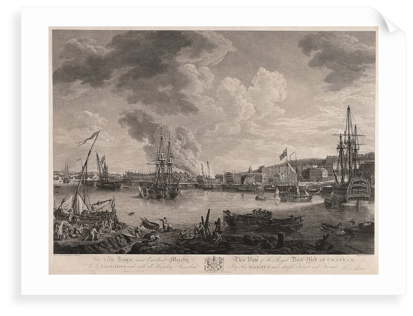 View of the dockyard at Chatham by Richard Paton