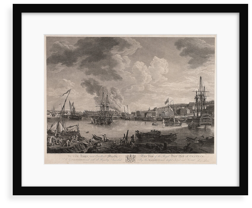 View of the dockyard at Chatham by Richard Paton