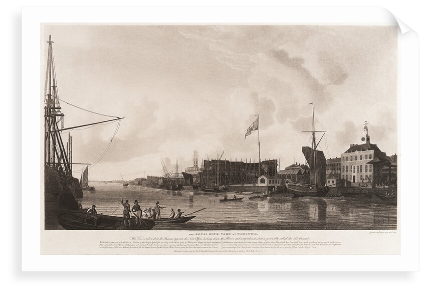 Woolwich dockyard by Robert Dodd