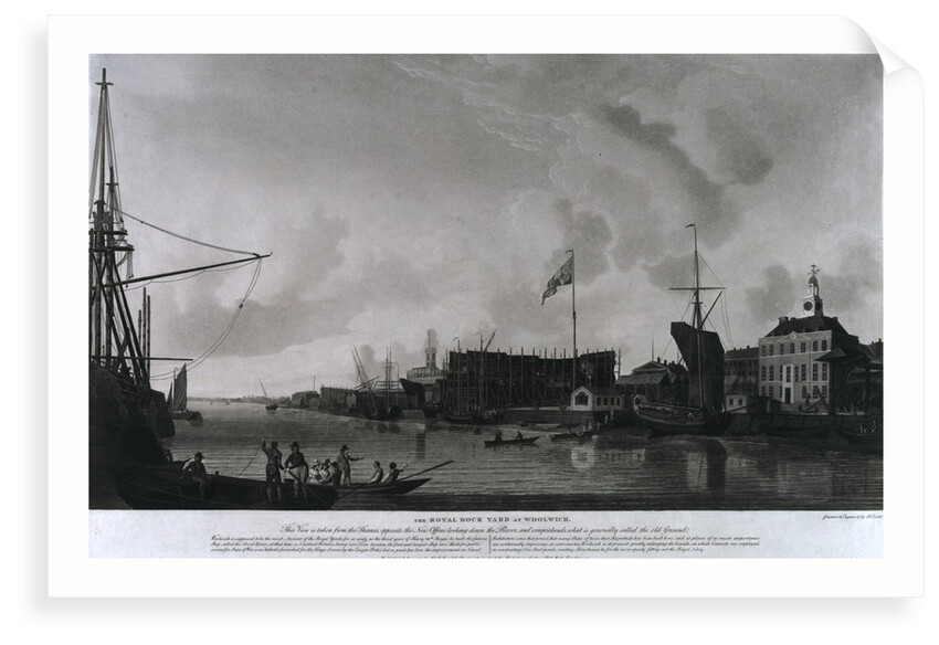 Woolwich dockyard by Thomas Milton