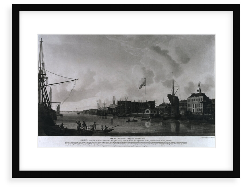 Woolwich dockyard by Thomas Milton