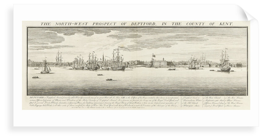 North-west prospect of Deptford by Samuel Buck
