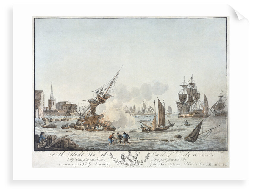 View of Liverpool from the Fort by J.T. Serres