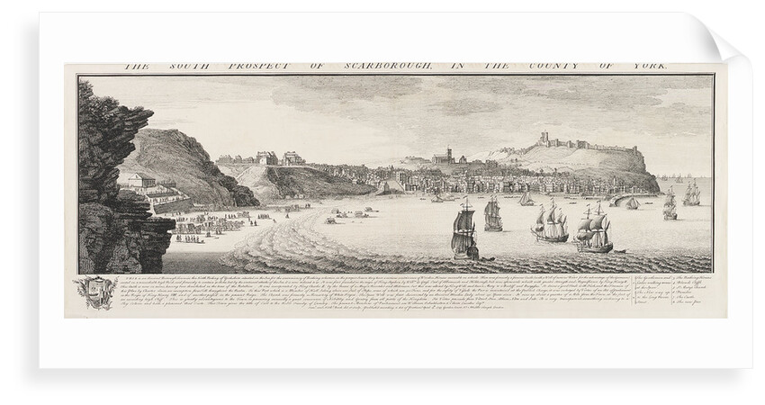 Scarborough in the county of York from the south by Samuel Buck