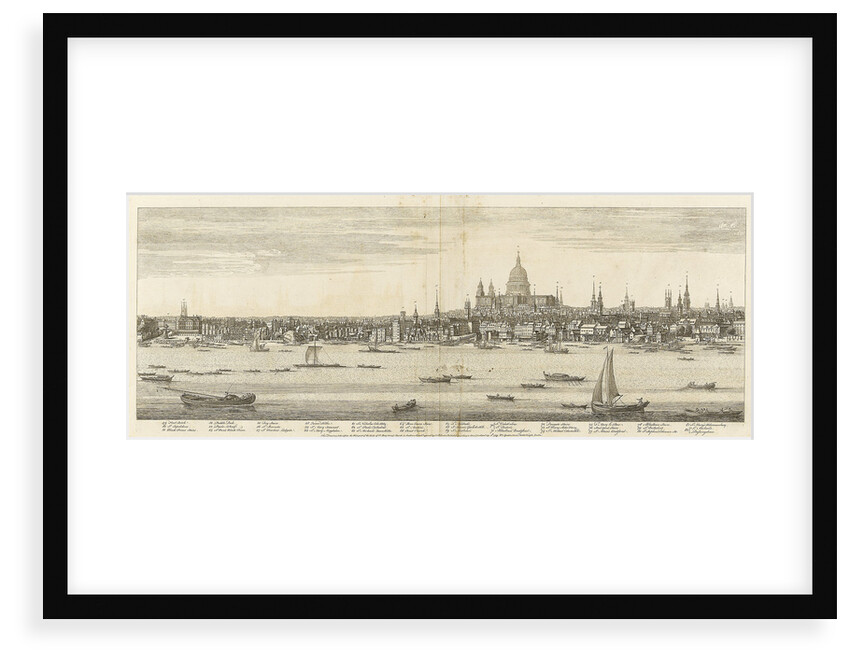 View of the city of London by Samuel Buck