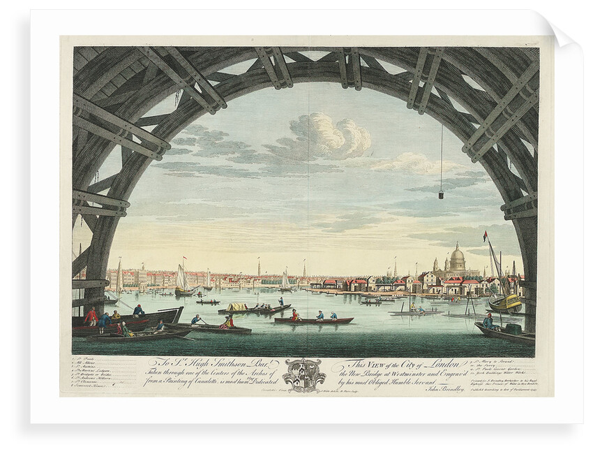 View of the city of London by Antonio Canal