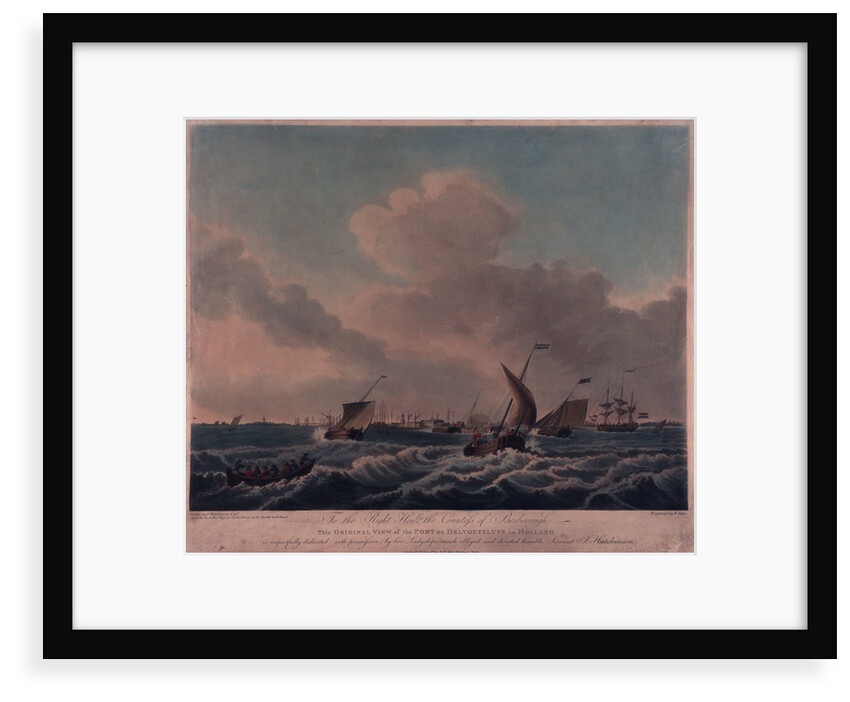 View of the port of Helvoetsluys, Holland by S. Hutchinson