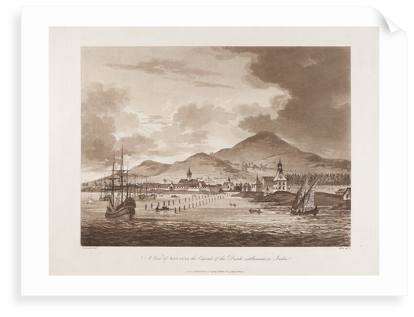 A view of Batavia the capital of the Dutch - settlements in India by Drummond