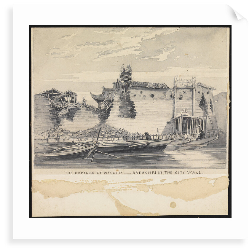 6. Capture of Ningpo - Breaches in the city wall by SES