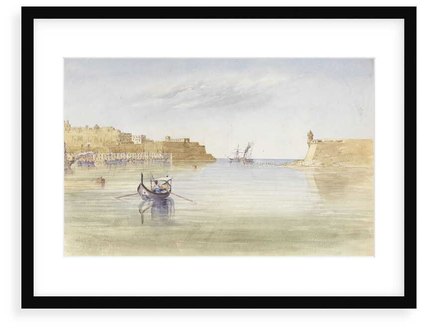 Inside the Harbour at Malta, 17 April 1852 by George Pechell Mends