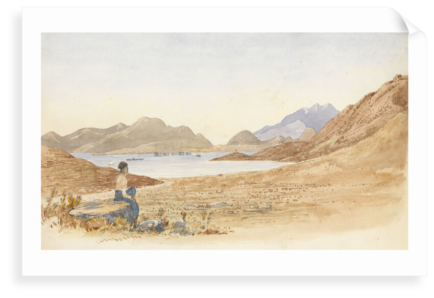 The bay of Salamis from the Piraeus road by George Pechell Mends