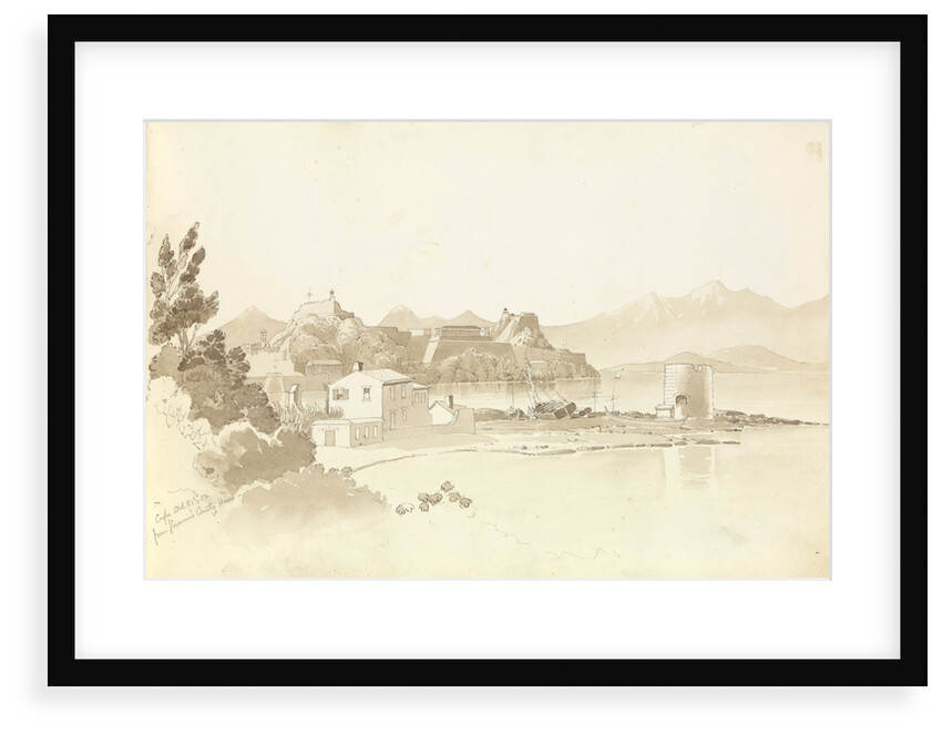 The citadel of Corfu from the Governor's country house by George Pechell Mends