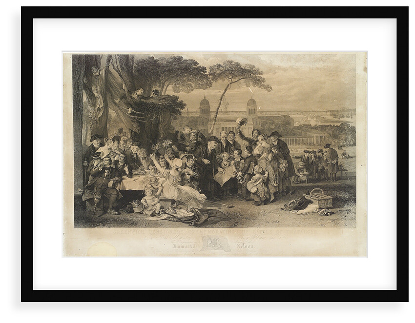 Greenwich Pensioners commemorating the anniversary of the Battle of Trafalgar by John Burnet