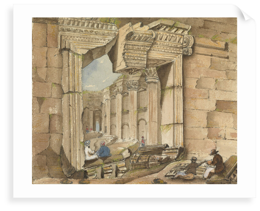 Gateway of the Temple of the Sun, Baalbec by Harry Edmund Edgell