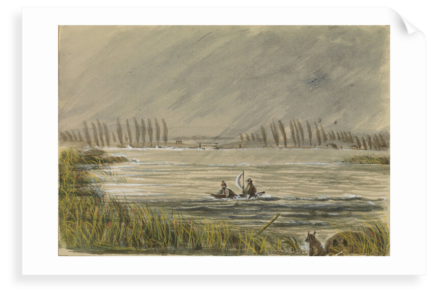 Snipe shooting at Abbeville, Adrift with Colin Joss? by Harry Edmund Edgell