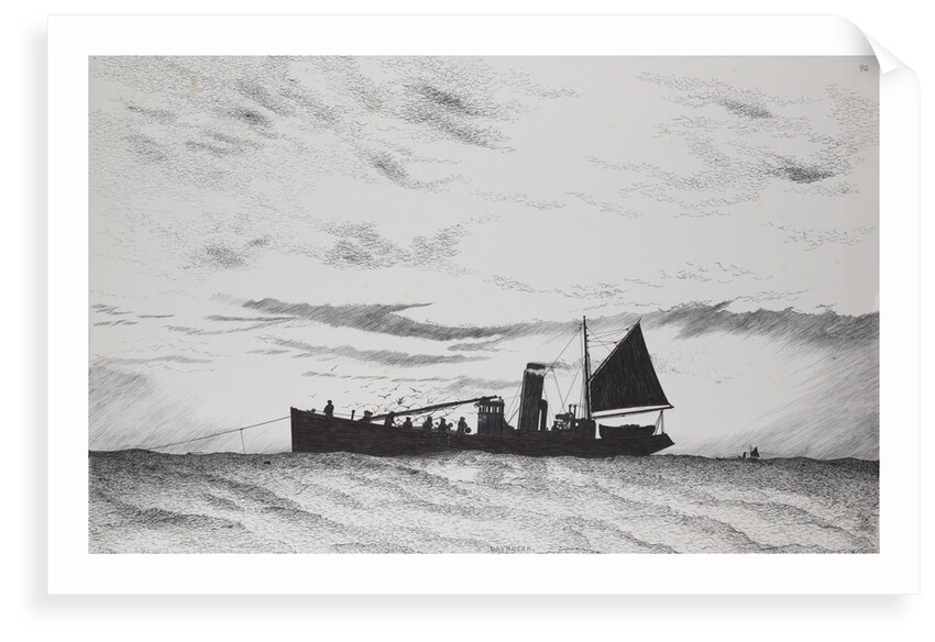 The 'Formidable' fishing at daybreak by Edward J. Frost