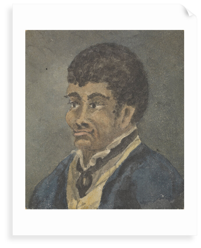 Portrait of a sailor, with dark skin and hair by Robert Streatfeild
