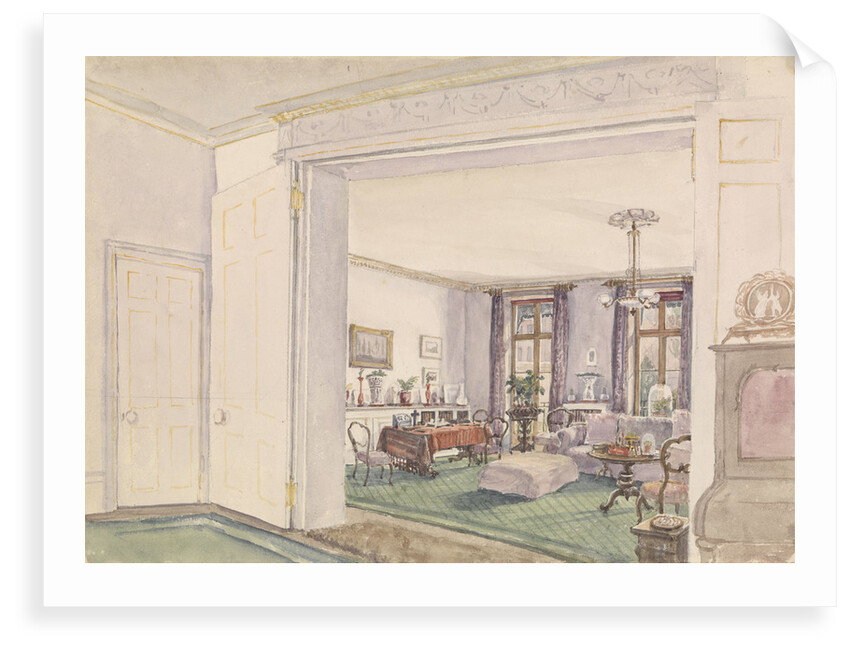 The Fanshawes' sitting room by Edward Gennys Fanshawe