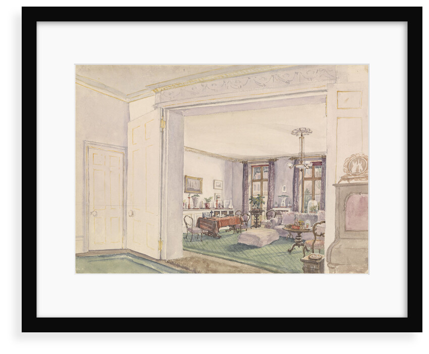 The Fanshawes' sitting room by Edward Gennys Fanshawe