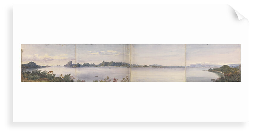 Panorama of Rio de Janeiro, Brazil by Edward Gennys Fanshawe
