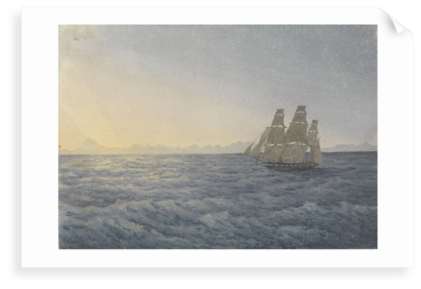Andes, Aconcagua Peak distant 170 miles, June 18th 1849 by Edward Gennys Fanshawe
