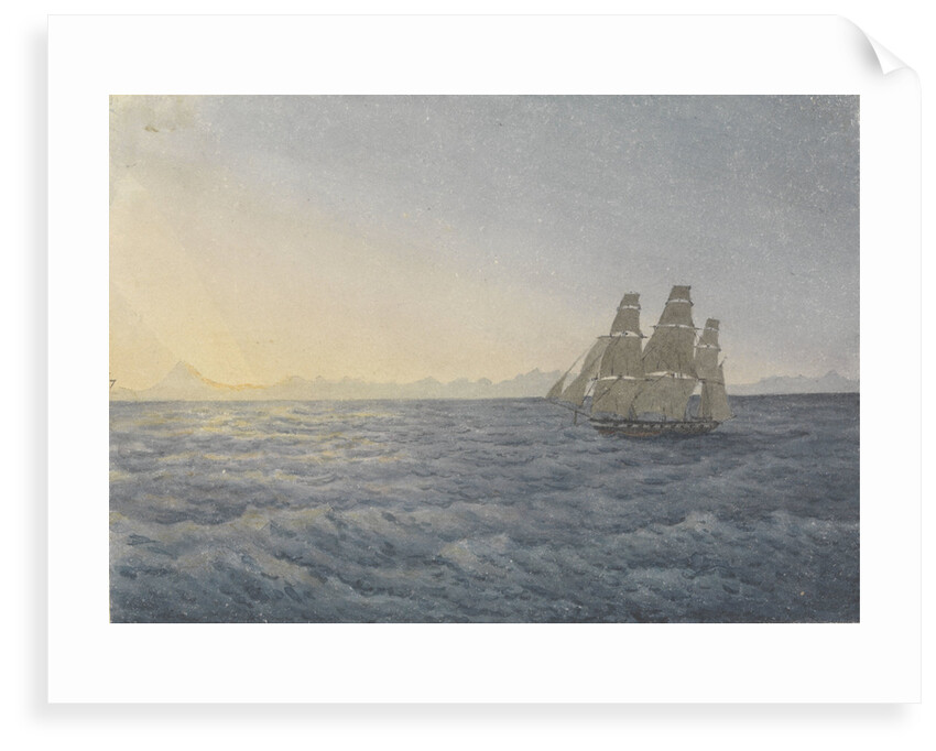 Andes, Aconcagua Peak distant 170 miles, June 18th 1849 by Edward Gennys Fanshawe