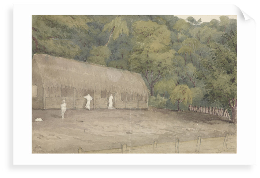 John Adam's house and grave Pitcairn's Island, Augt 12th 1849 by Edward Gennys Fanshawe