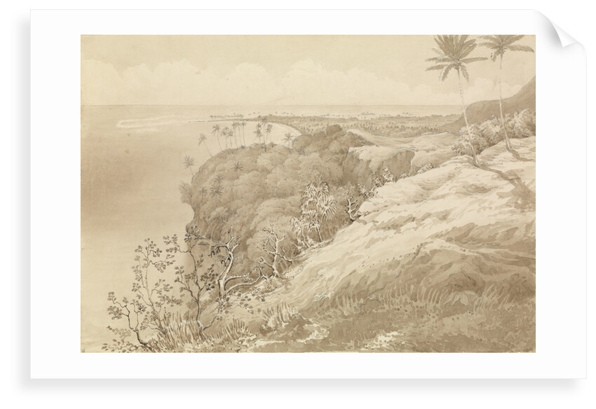 Matavai Bay and Point Venus, Tahiti, Augt 24th 1849 [Society Islands] by Edward Gennys Fanshawe